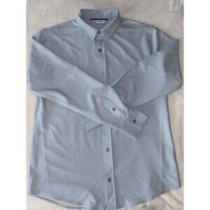 DepartWest men’s button-down dress shirt. Size medium light blue.